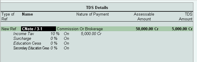 Account Sales Commission and Deduct TDS in the same voucher @ Tally.ERP9