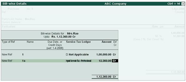 Service Tax on total Transaction Amount including TDS in Tally.ERP 9