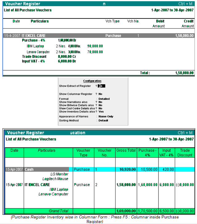 Books Of Accounts Reporting Tally Erp 12506 Hot Sex Picture 7253