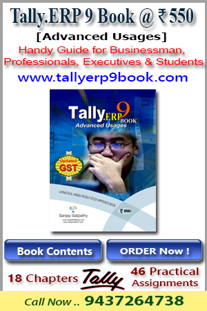 Get..Tally.ERP9 Book (Advanced Usage) @ Rs. 550