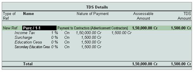 tds assignment in tally erp 9