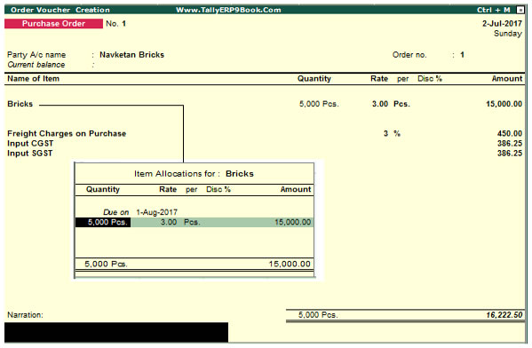 How To Create Purchase Voucher In Tally Prime