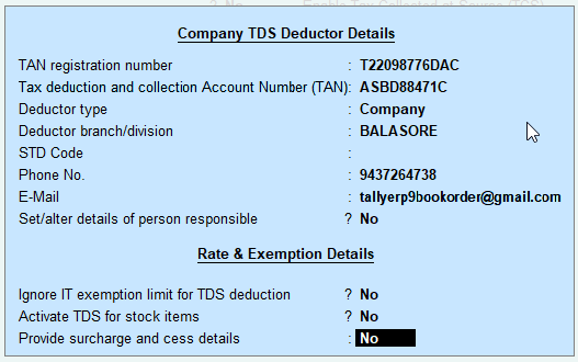 How to Record TDS Payment Entry in Tally.ERP 9